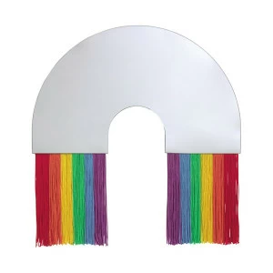 Зеркало настенное среднее разноцветное Rainbow DOIY ДИЗАЙНЕРСКИЕ 00-3880891 Желтый;зеленый;красный;разноцветный