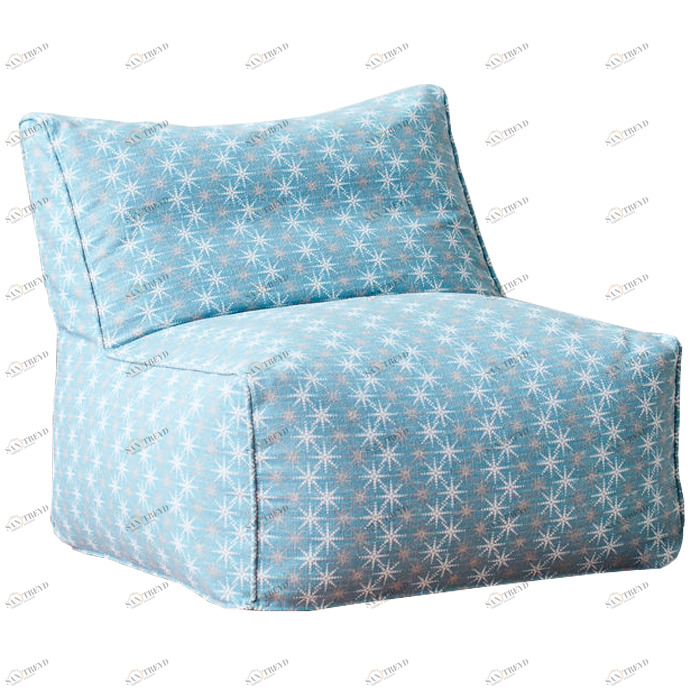 Бескаркасное модульное детское кресло хлопок голубой МАСТЕРСКАЯ КРЕСЛО  335283 Голубой Santreyd 