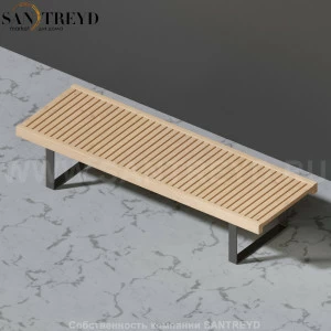 Effegibi BODYLOVE Лежак из канадского хемлока на окрашенных алюминиевых ножках AR20150032