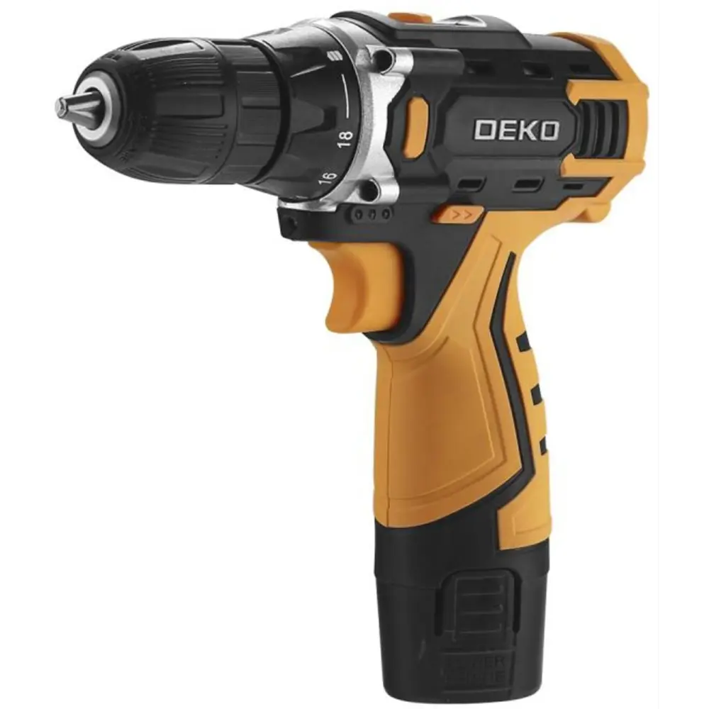 Дрель-шуруповерт аккумуляторная Deko Banger 12V SET 3, 12 В Li-ion 2x1.5 Ач STLM-2127285