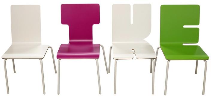 TABISSO Штабелируемый стул из Formica © Typographia kids sun-id-1354072 - Вид №3