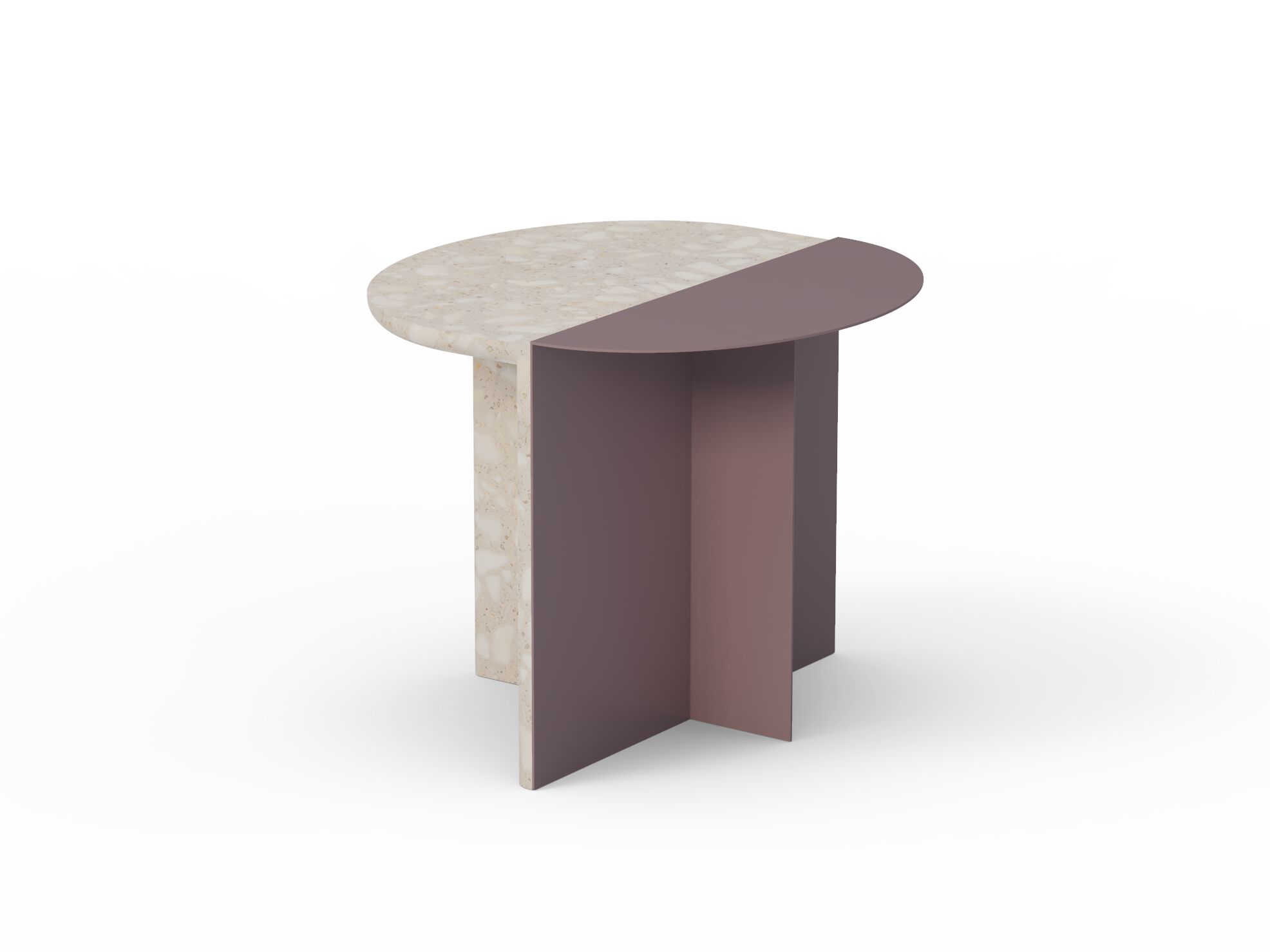 Травертин круглый журнальный столик Mambo Unlimited Ideas DUPLEX ARCH-00125378 - Вид №4