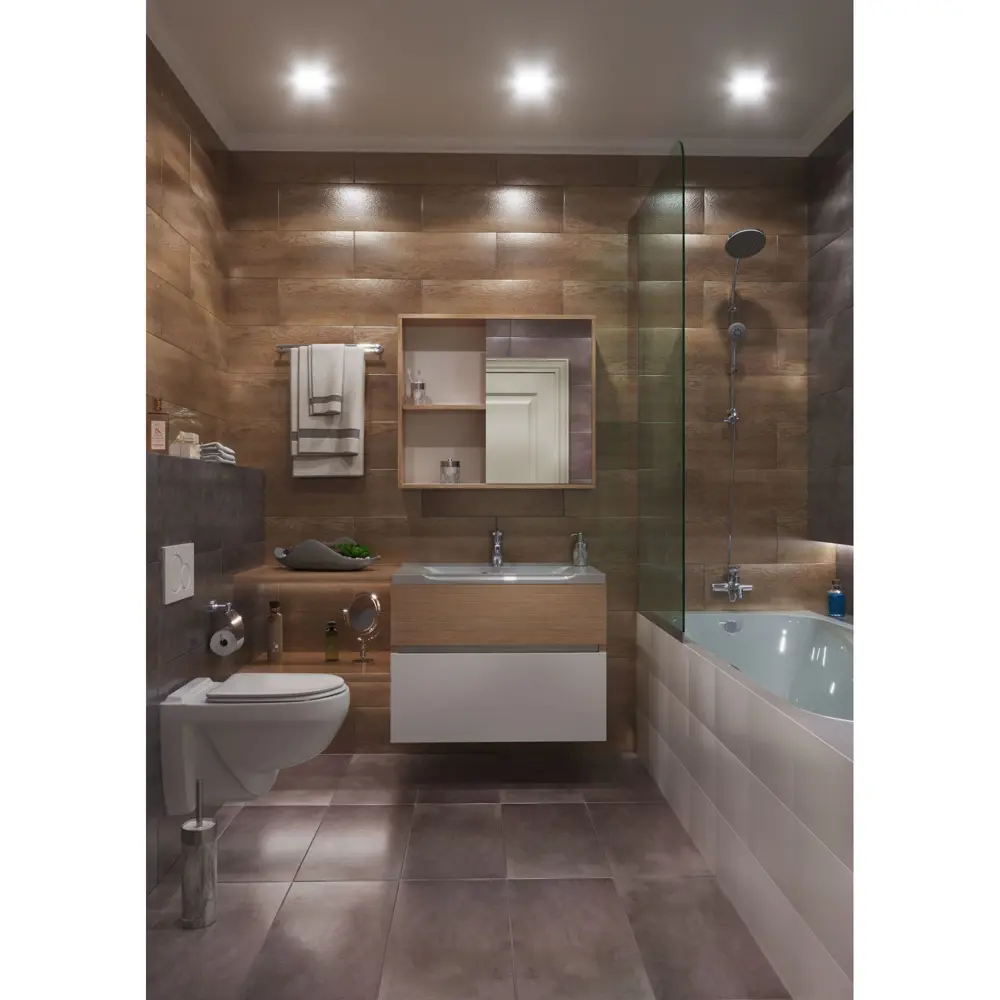 Плитка настенная Golden Tile Kendal 30х60 см 1.44 м2 цвет серый толщина 9 мм 16268554 STLM-2144571  - Вид №4