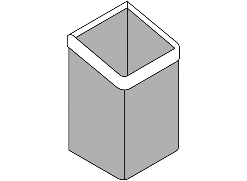 477.05B20011 корзина для бумажных полотенец HEWI Edition matt | Polyamid  - Вид №6