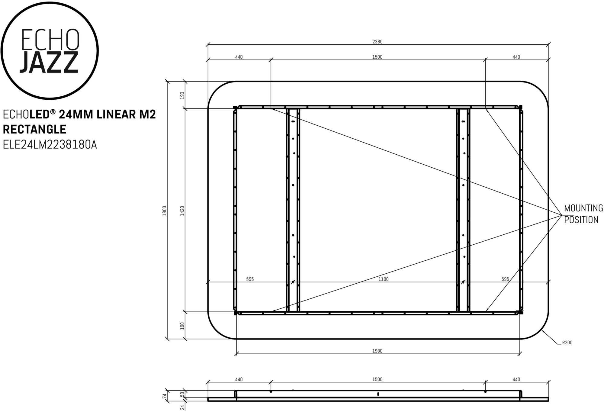 ECHOJAZZ Подвесная акустическая панель со встроенной подсветкой sun-id-1443658 - Вид №9
