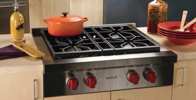 Wolf Газовая встраиваемая плита из нержавеющей стали Piani cottura professionali Icbsrt304  - Вид №1