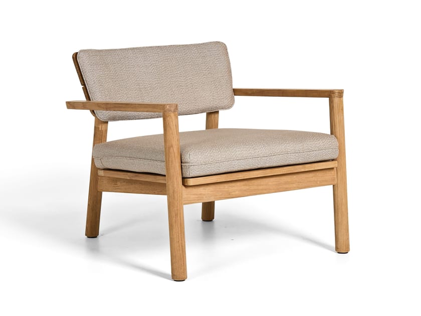 Садовое кресло из тикового дерева с подлокотниками Jati Kebon Lynn ARCH-00072177