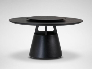 Круглый стол из орехового дерева с Lazy Susan