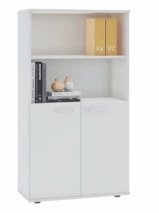 Ersa Высокий офисный шкаф из меламина с распашными дверцами с замком Scala