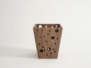 KARPENTER Деревянный мусорный ящик Bubble bath