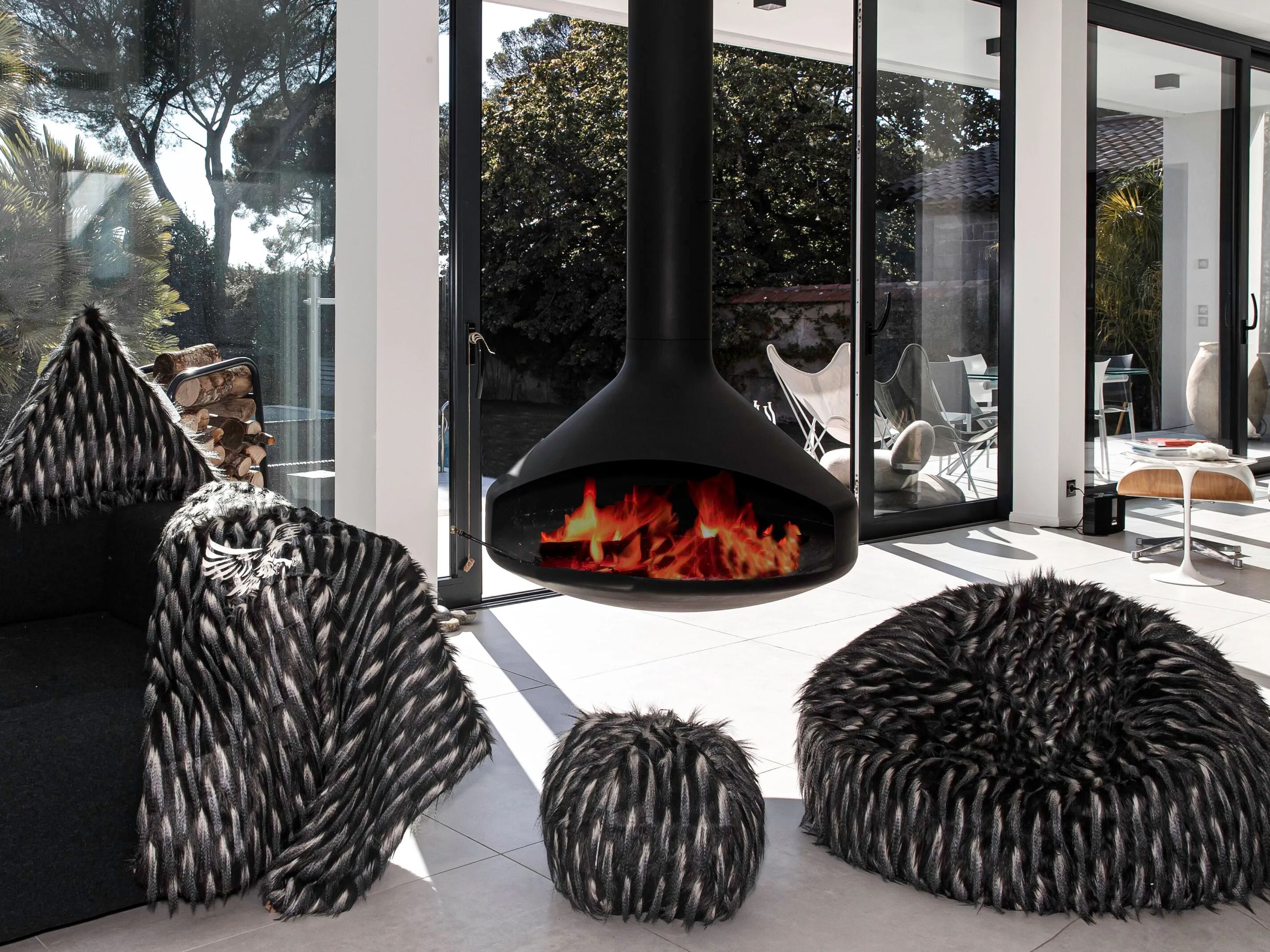 Пуф из искусственного меха MX HOME Megeve ARCH-00110745 - Вид №1