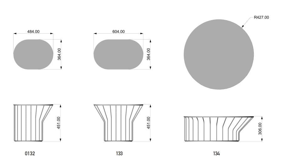 Низкий металлический журнальный столик для гостиной TrabA' JUMP ARCH-00038490 - Вид №6
