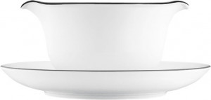 10642831 Furstenberg Соусник Furstenberg "Вагенфельд" 450мл (с чёрным кантом) Фарфор