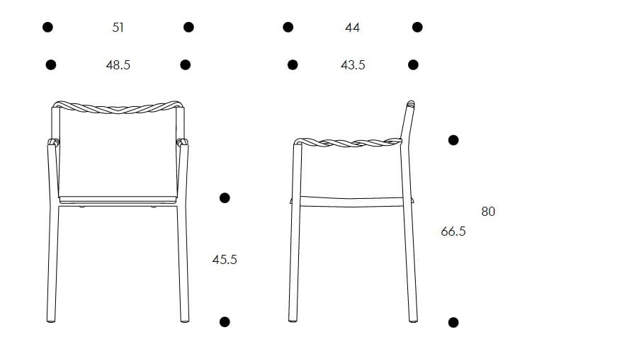 Стул с подлокотниками Artek ROPE ARCH-00113971 - Вид №4