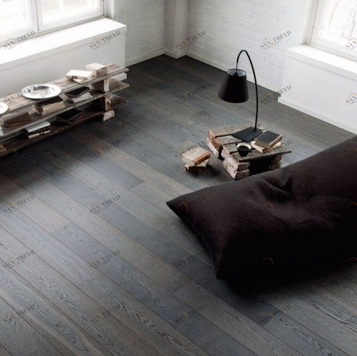 Паркетная доска Karelia Дуб Smoked Asphalt Grey 2600200121