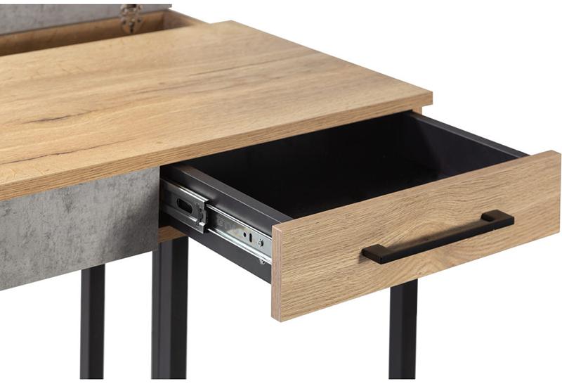 1750 Стол рабочий Loft Дуб натур/Бетон R-HOME 4003605h_Натур - Вид №4