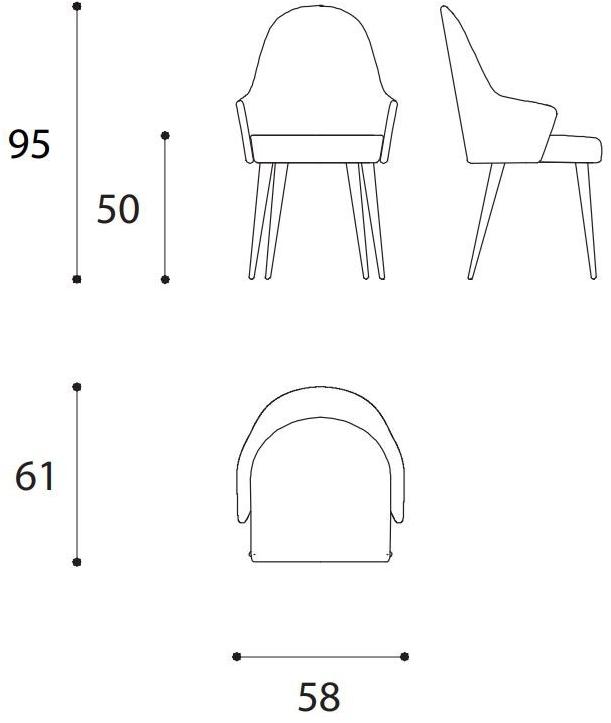 Reflex Мягкое кожаное кресло с подлокотниками Ludwig sun-id-1427159 - Вид №4