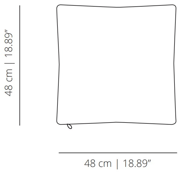 Viccarbe Квадратная подушка из гусиного пуха  Zi48  - Вид №4