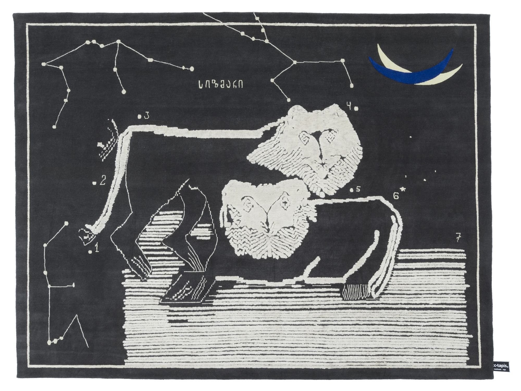 Прямоугольный ковер ручной работы cc-tapis подпись ARCH-00102203 - Вид №1