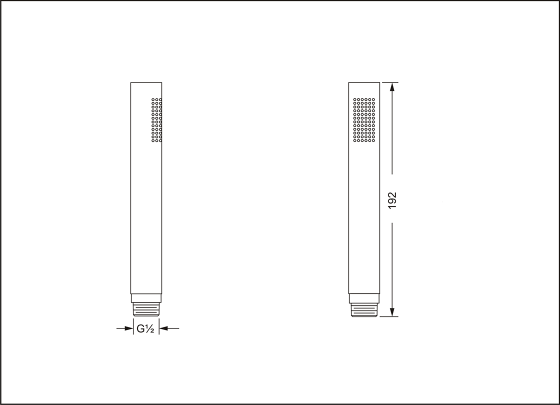 Ручной душ ½" JOERGER ДУШЕВЫЕ ГАРНИТУРЫ 649.13.361.000 - Вид №1