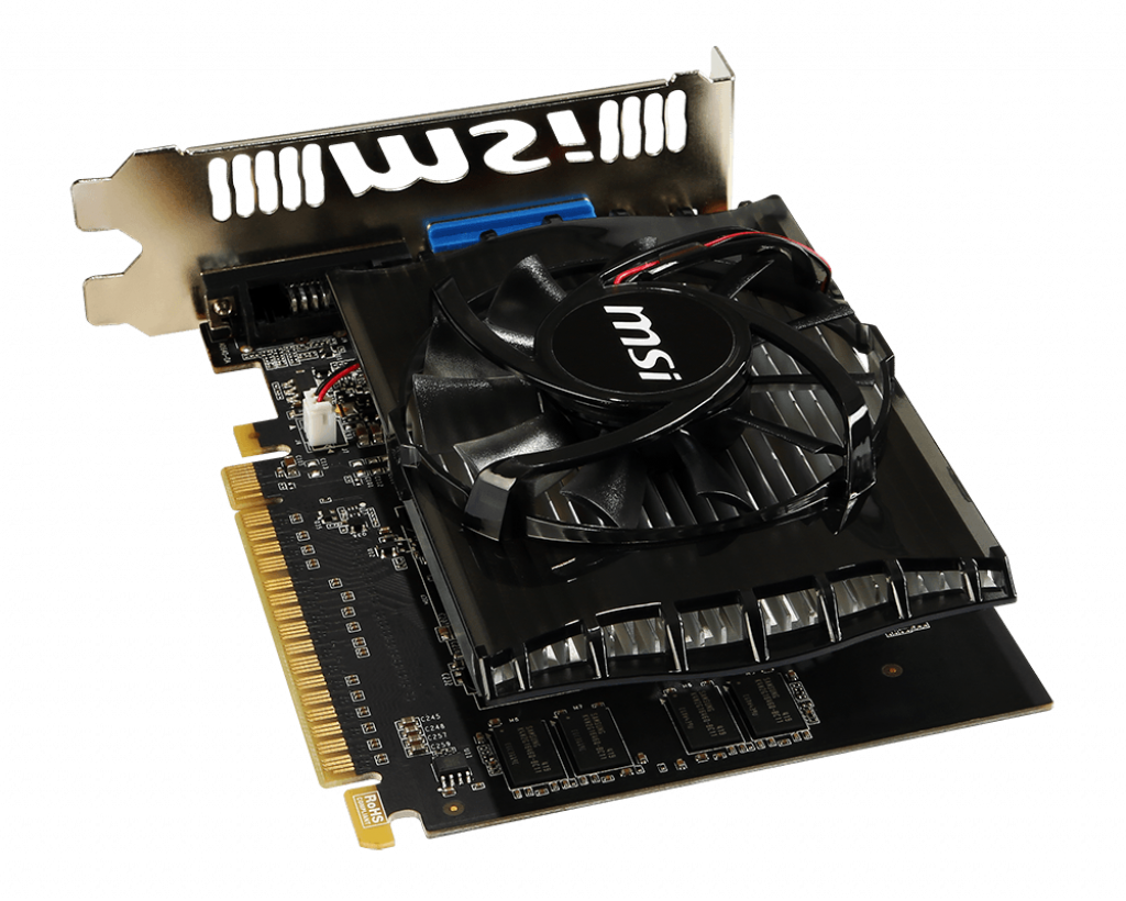 N730-2GD3V2 Vga nvidia geforce gt 730, 2gb gddr3/128-bit, pci-ex16 2.0,dvi-dx1,d-sub x 1, 1xhdmi, atx, 2-slot cooler, retail MSI Santreyd  - Вид №2