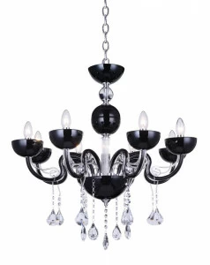 Подвесная люстра Crystal Lux Luccila SP8 черная CRYSTAL LUX ДИЗАЙНЕРСКИЕ, LUCCILA 056926 Черный