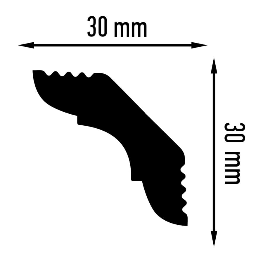Плинтус потолочный Плинтэкс E 30/30 (134 шт) STSR-2078 - Вид №1