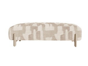 Мягкая скамейка из ткани