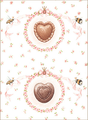 01229 Декупажная карта 21 x 29.7 см СК "Шоколадные сердечки" Чип-Арт 