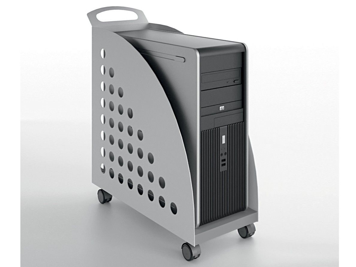 Металлическая напольная подставка для процессора и ноутбука с колесами DVO Wire Management ARCH-00152331 - Вид №1