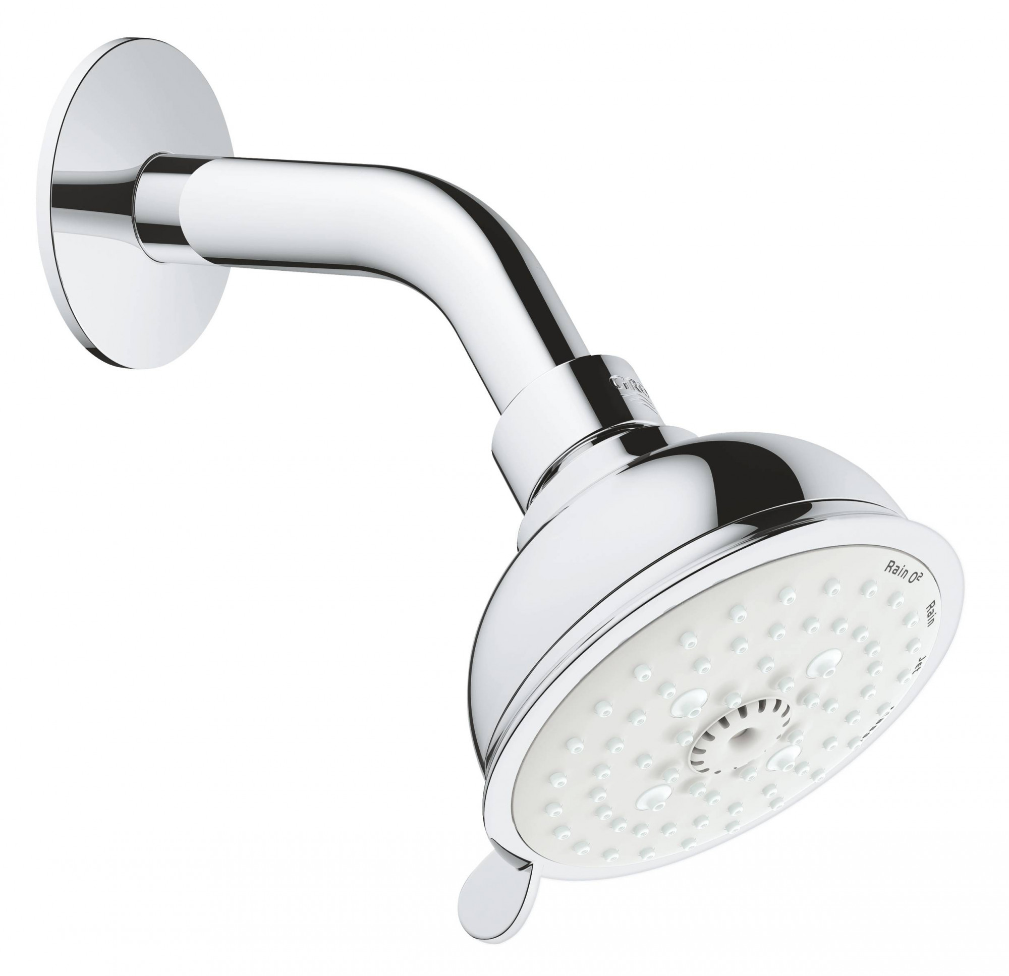 Верхний душ GROHE New Tempesta Rustic 100 IV с душевым кронштейном, хром (26089001)