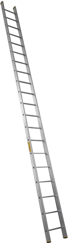 Алюминиевая профессиональная односекционная приставная лестница P1 9118 ALUMET 