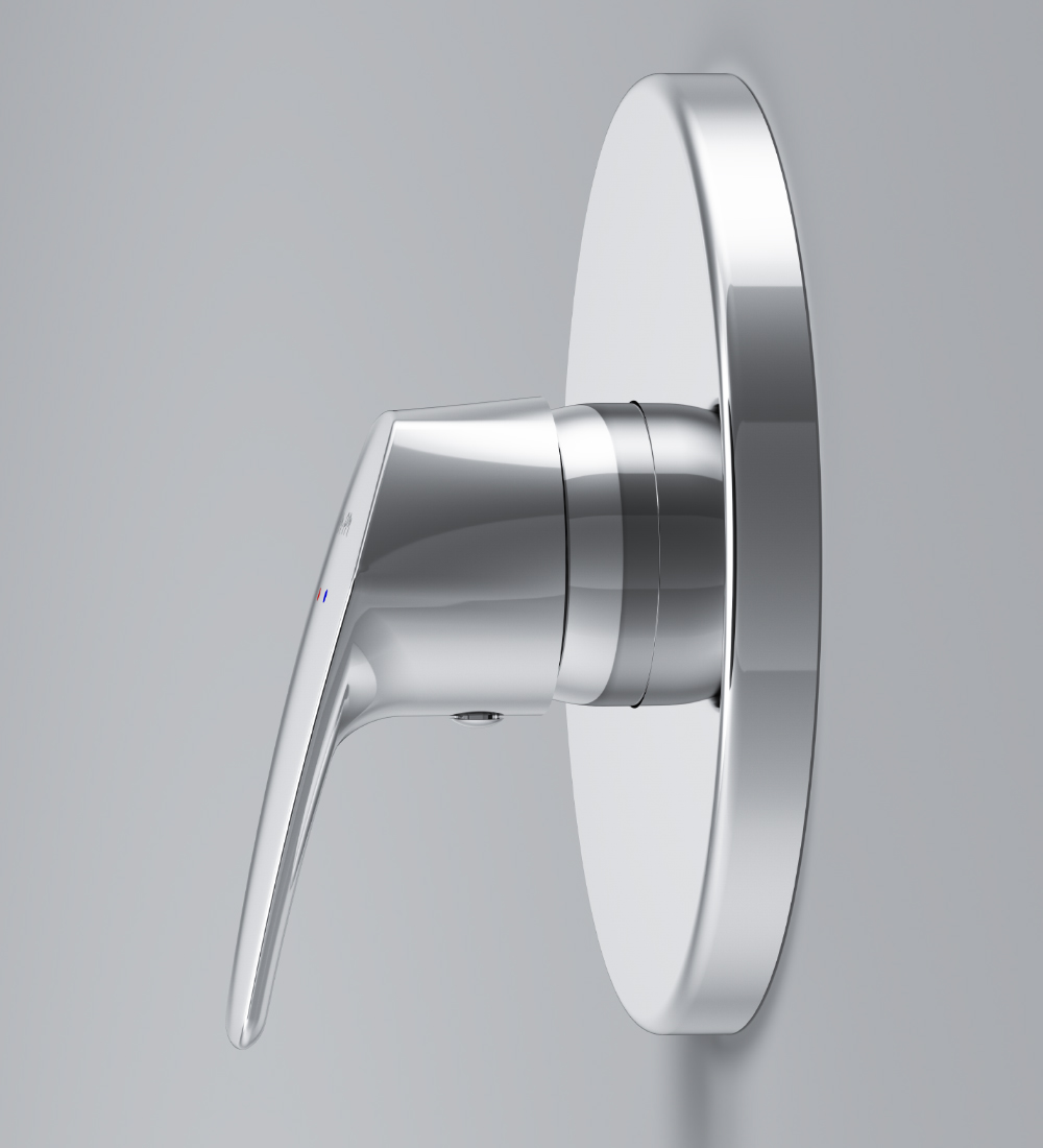 F9065000 cмеситель д/душа монтируемый в стену хром шт AM.PM Gem - Вид №2