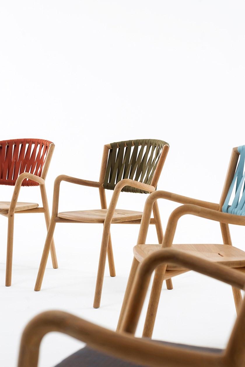 RODA Садовый стул из тика со встроенной подушкой Piper sun-id-1386115 - Вид №2