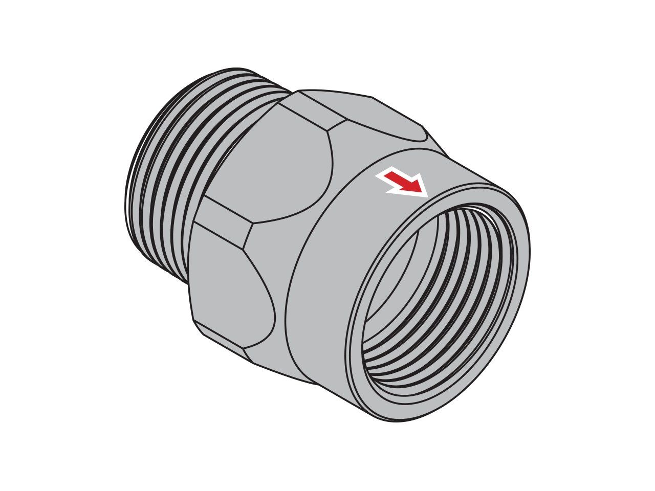 Соединение GST® версия с наружной / внутренней резьбой TECO ARCH-00082466