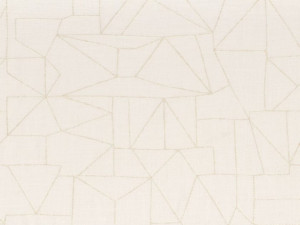 Льняная ткань с графическим рисунком