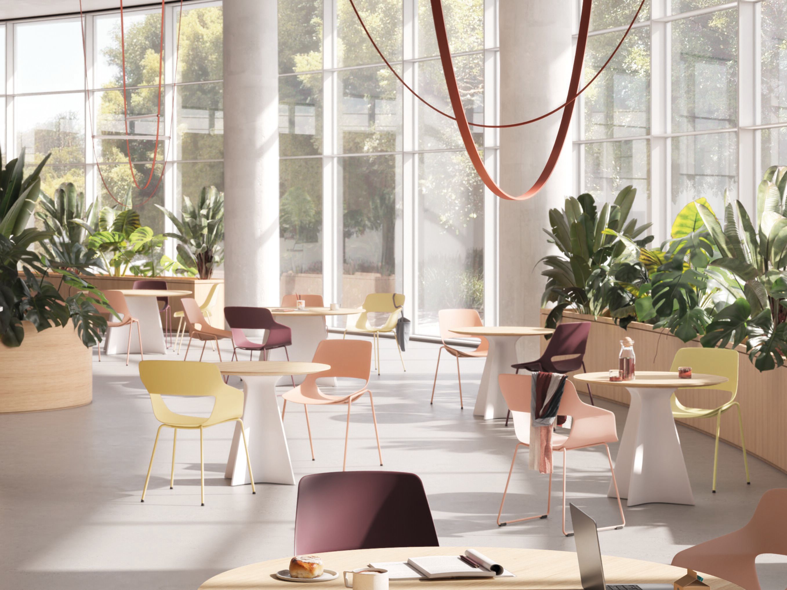 Круглый деревянный стол Brunner wave light ARCH-00098888 - Вид №3