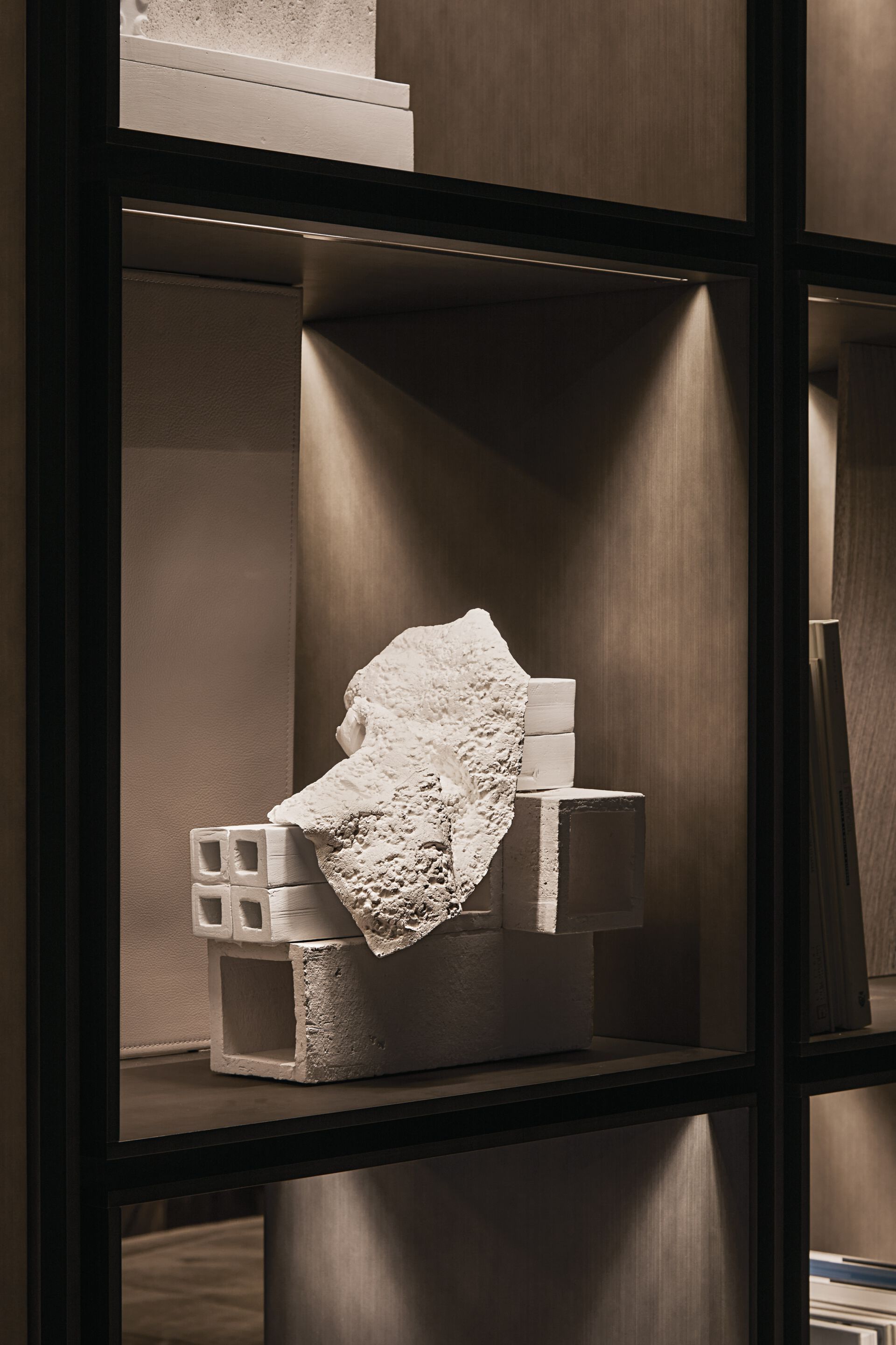 Модульный алюминиевый книжный шкаф с освещением Visionnaire C-SQUARE ARCH-00102125 - Вид №10