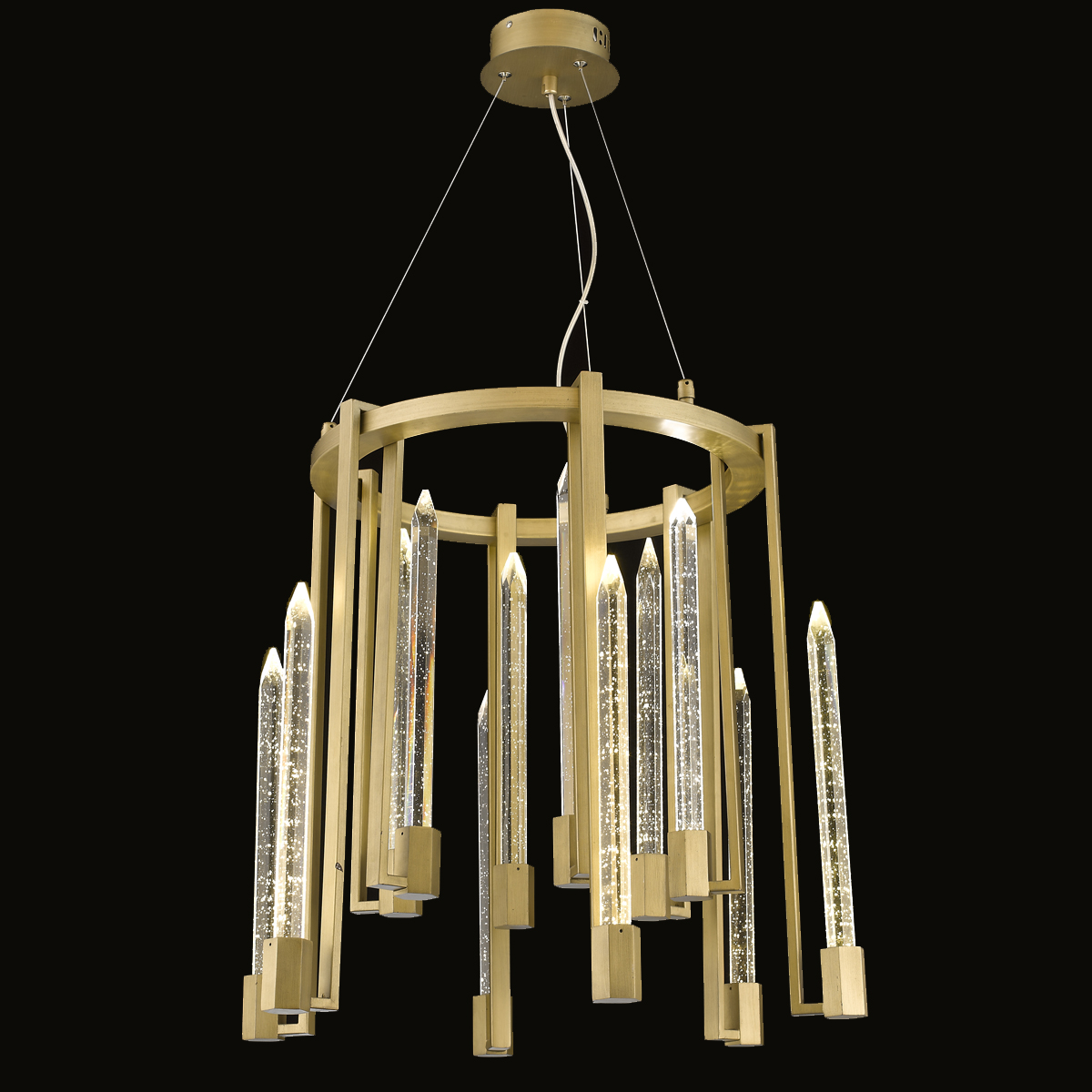 Подвесной светильник P98026M-6 от Delight Collection DELIGHT COLLECTION ДИЗАЙНЕРСКИЕ 243855 Прозрачный;золото  - Вид №1