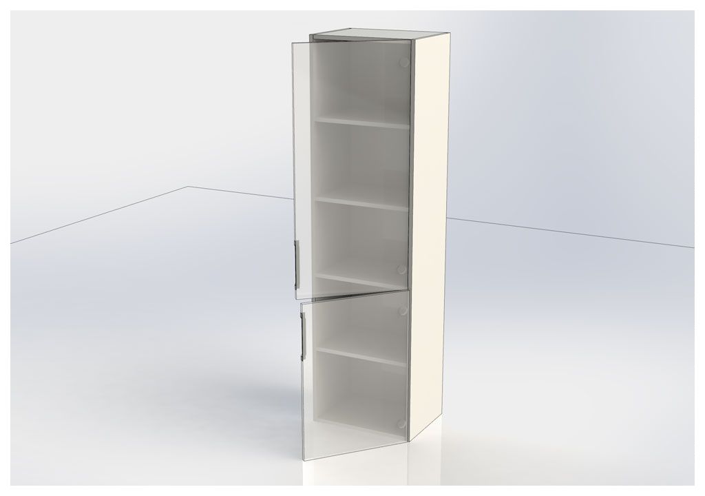 Шкаф-пенал для ванной Aquanet Алвита 40 белый 00184303 - Вид №5