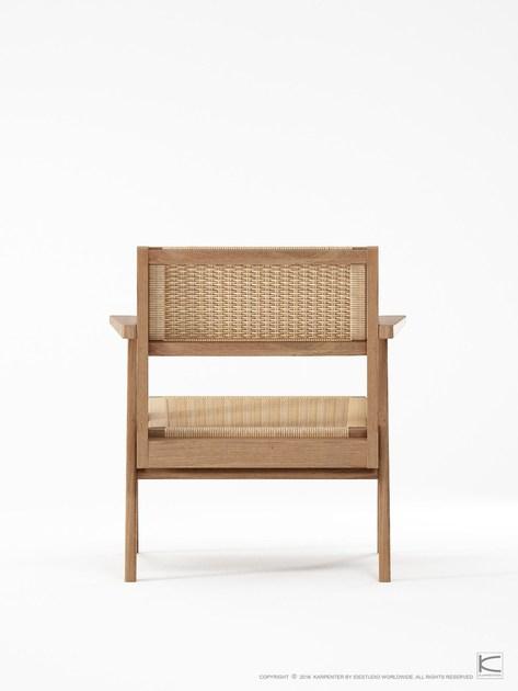 KARPENTER Кресло из веревки и тика с подлокотниками Tribute Tb12-t - Вид №3