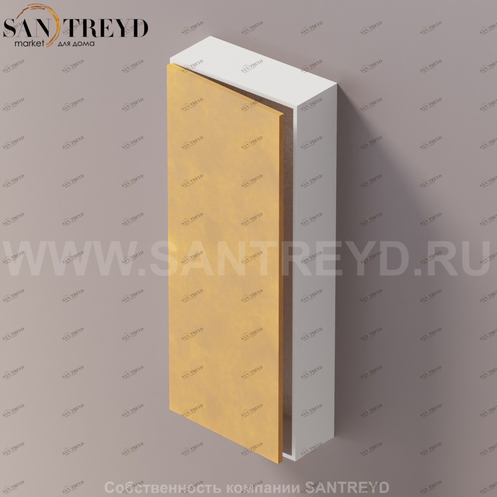 LIFT Модульный шкаф 100 см с левой дверью на доводчиках. Модули могут располагаться горизонтально и вертикально. Отделка: белая краска и натуральная кожа. AMOB053NALZSX Agape