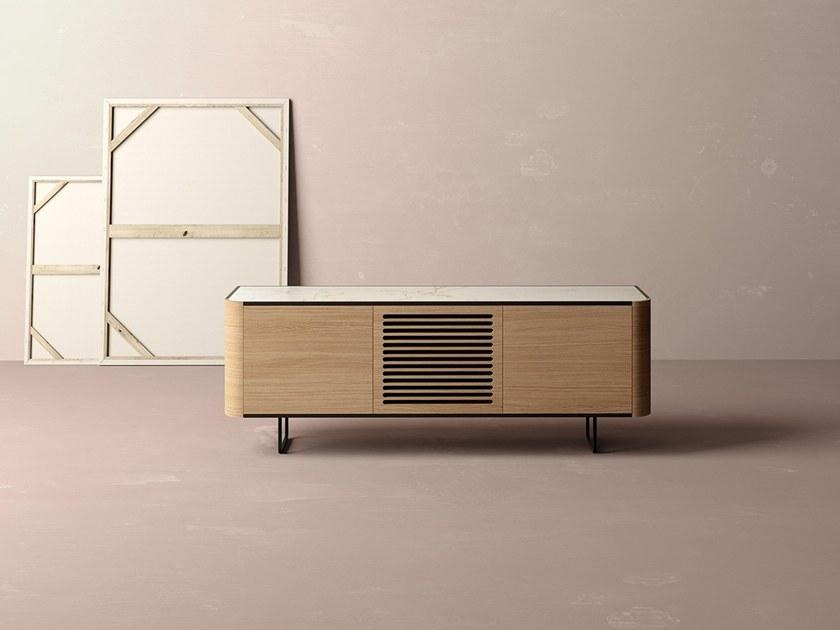 Momocca Деревянная тумба под ТВ с распашными дверцами Adara Aar200 / aar200p - Вид №1