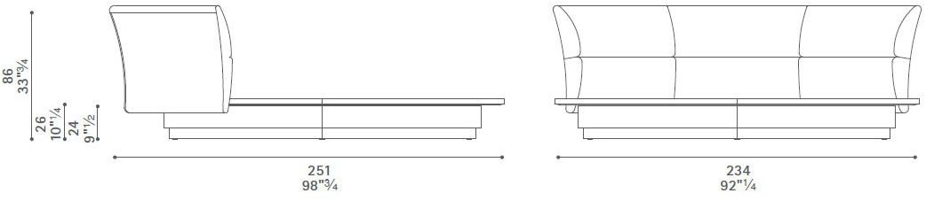Poltrona Frau Круглая двуспальная кровать La notte - letti sun-id-1414501 - Вид №7