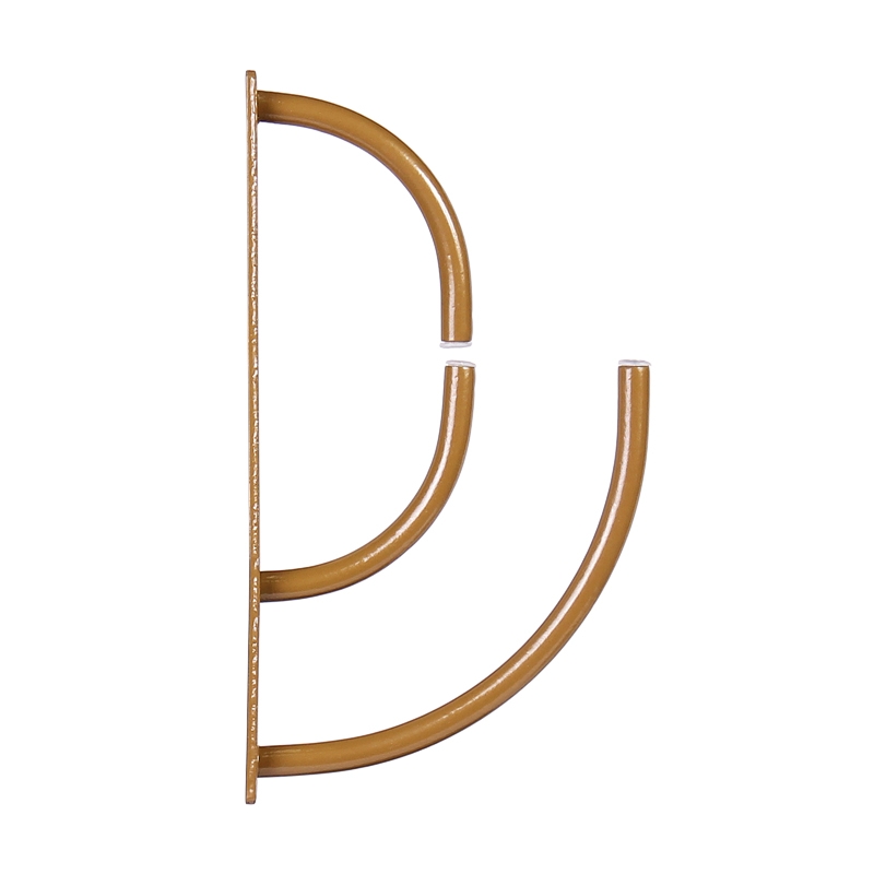 Кронштейн  Рим для стеклянных полок, 127х225 мм, золото LJPS0117 Public Steel Россия  - Вид №3