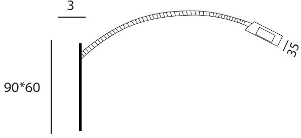 TEKNI-LED Настенный светодиодный светильник с гибким кронштейном Power sun-id-1385176 - Вид №1