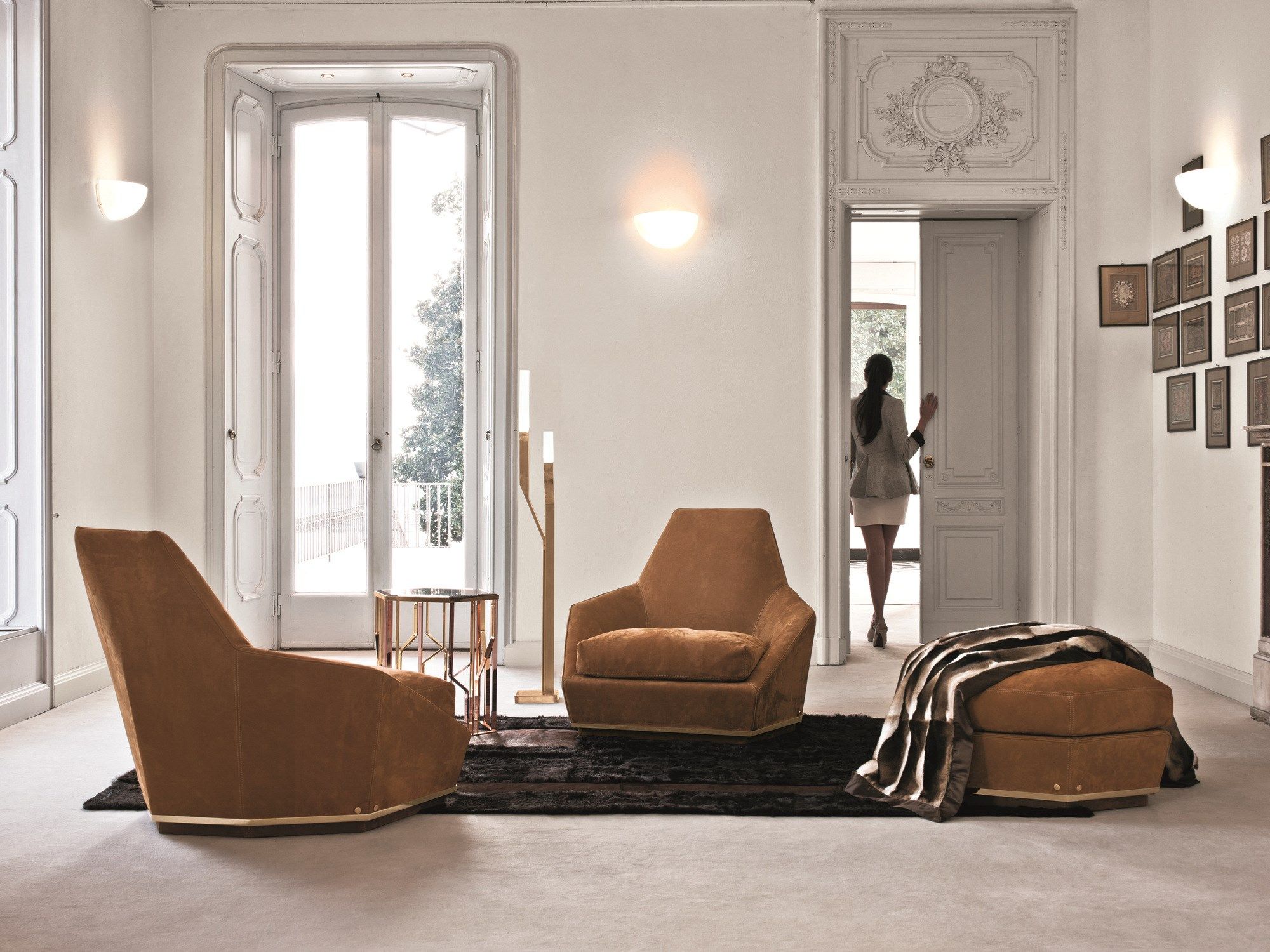 Кожаный пуф Longhi Loveluxe ARCH-00060317 - Вид №1