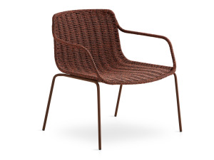 Веревочный садовый стул с подлокотниками