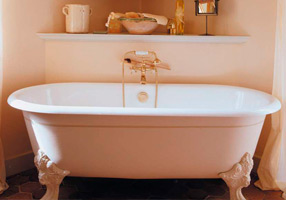 Gentry Home Bexley Cast iron bathtubs with feet Ral 4004 GH100809  - Вид №1