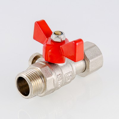 VT.806.N.0404 Кран шаровой для подключения манометра с наружной резьбой Valtec 1/2" x 1/2"  - Вид №3